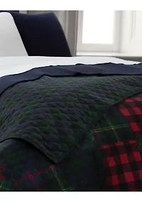 Hadley Soft Cotton Diamond-Stitch Quilt