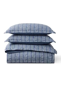 Gena Soft Cotton Reversible Duvet Cover Set