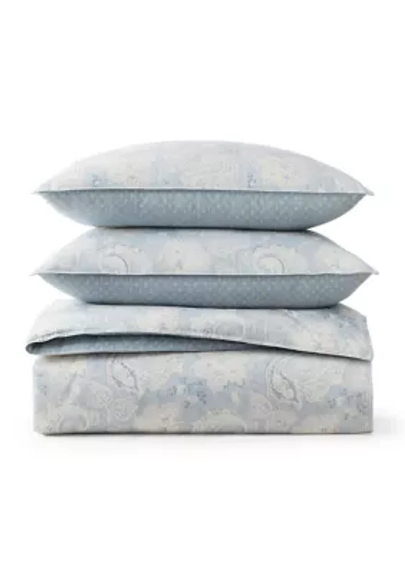Leigh Paisley Queen Duvet Cover Set