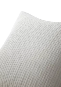 Delphine Cable-Knit Throw Pillow