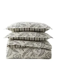 Sara Floral Paisley King Comforter Set