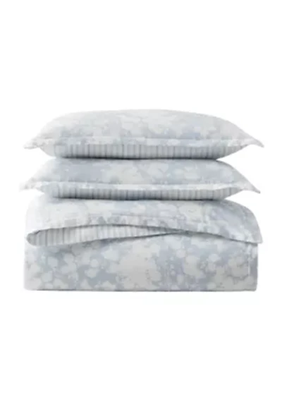 Alice Floral Cotton Sateen King Duvet Cover Set