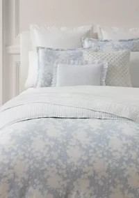 Alice Floral Cotton Sateen King Duvet Cover Set