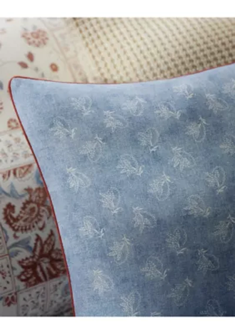 Fenwick Floral Cotton Throw Pillow