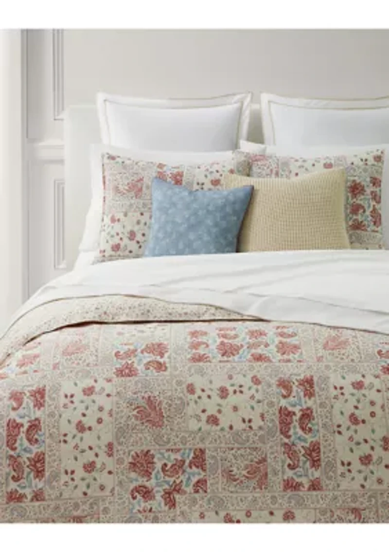 Fenwick Floral Cotton Throw Pillow