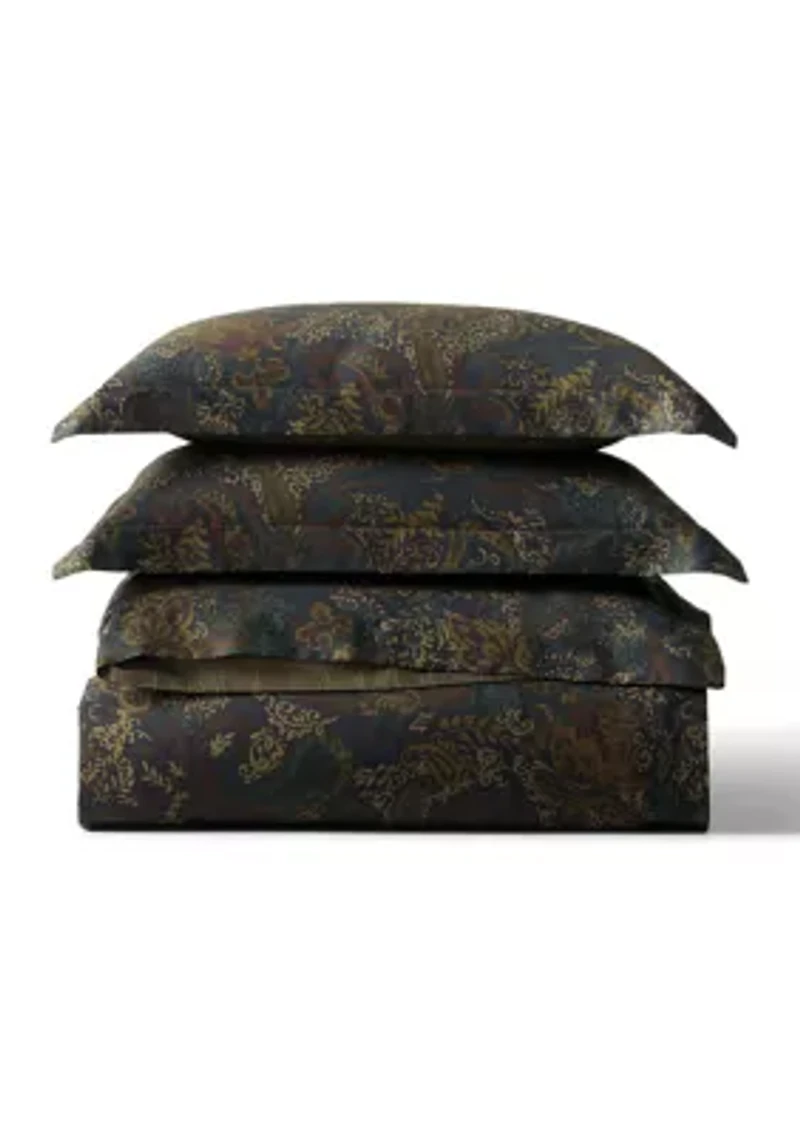 Henry Cotton Sateen Reversible Duvet Cover Set