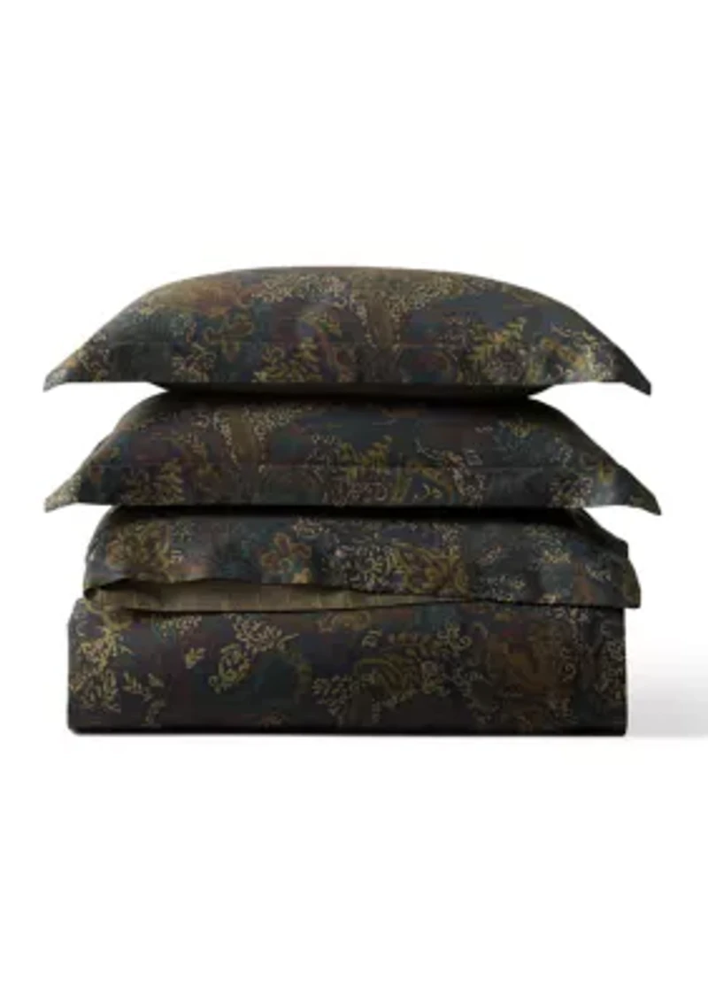 Henry Cotton Sateen Reversible Duvet Cover Set