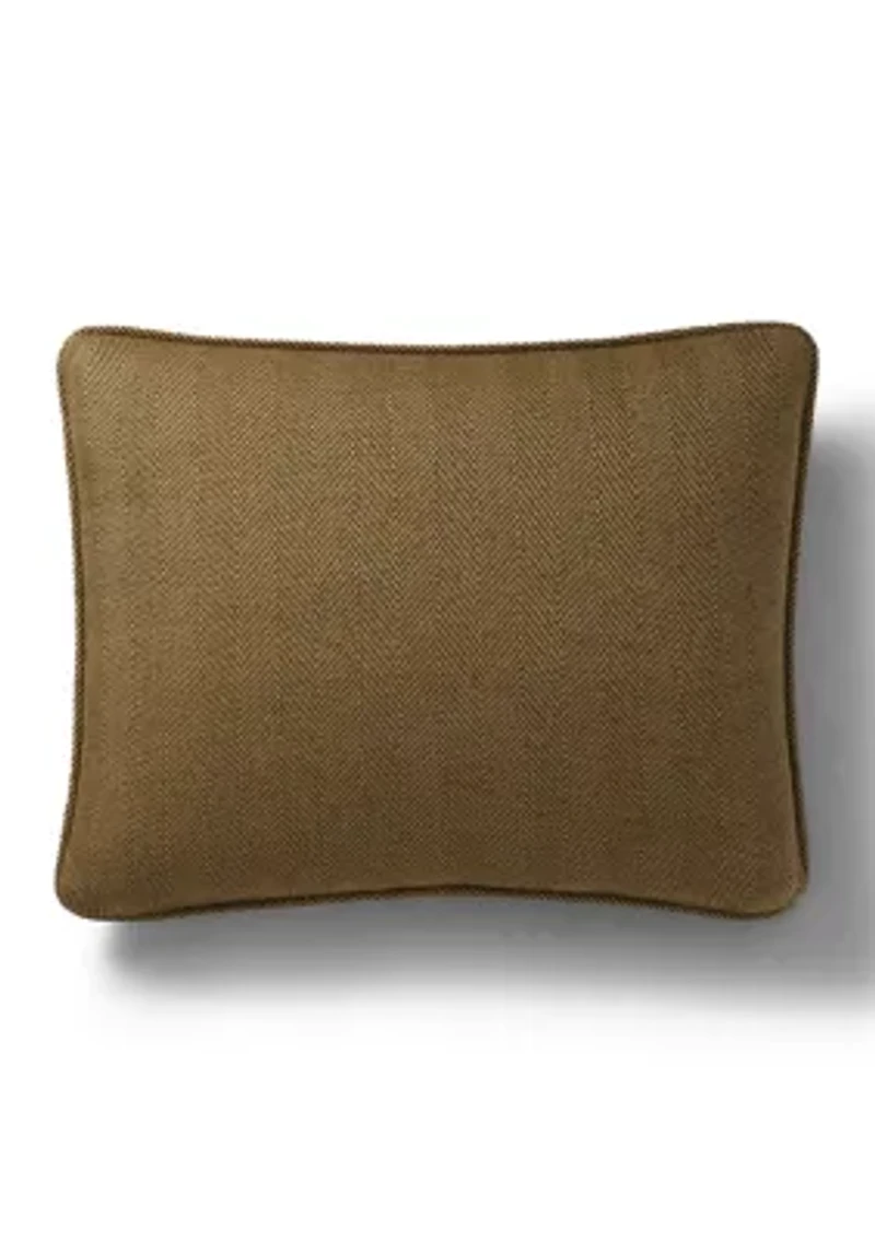 Norris Soft Cotton-and-Wool Throw Pillow