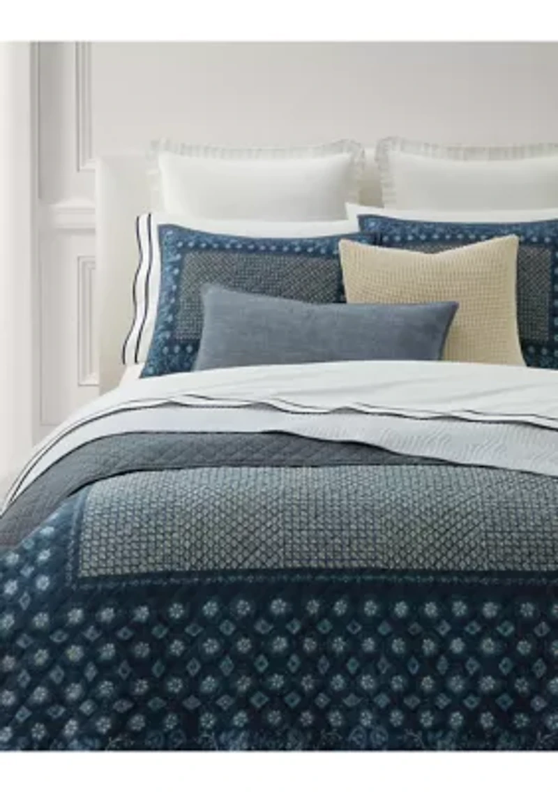 Becket Diamond-Stitched Cotton Quilt