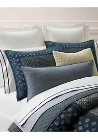 Becket Diamond-Stitched Cotton Sham