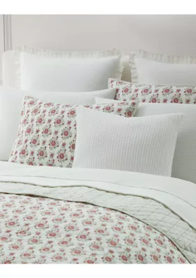 Maren Cotton Diamond-Stitch Sham