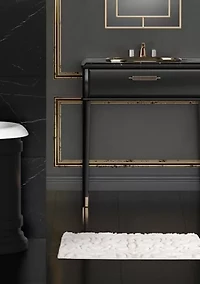 Lombardi Patterned Bath Rug