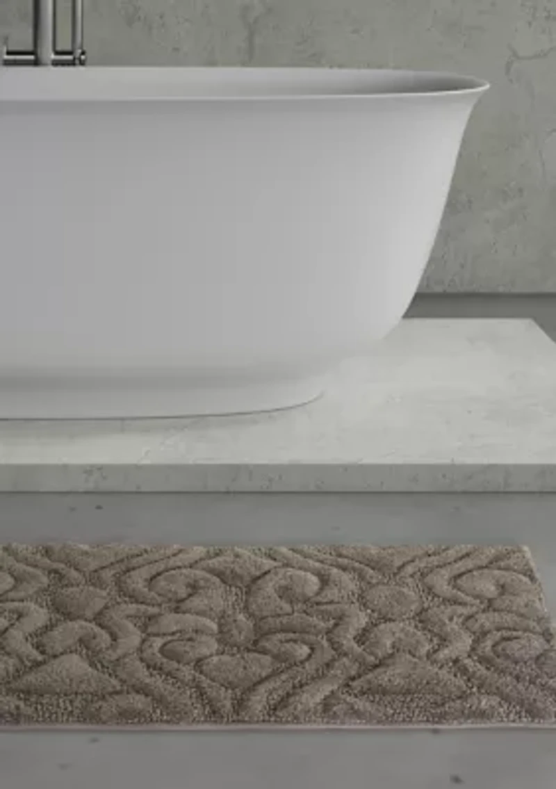 Lombardi Patterned Bath Rug