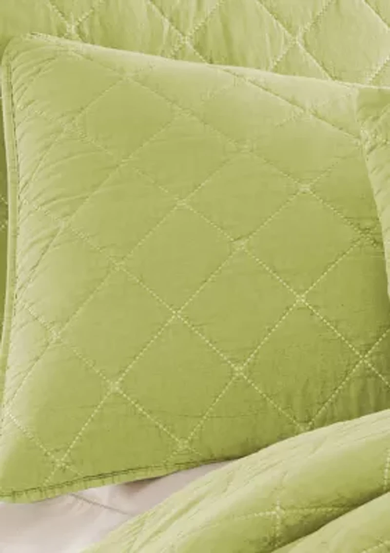Oakland Green King Quilted Sham