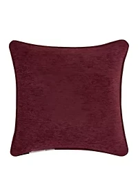 Garnet 18" Square Embellished Decorative Throw Pillow