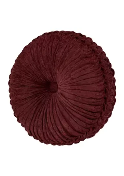 Garnet Tufted Round Decorative Throw Pillow