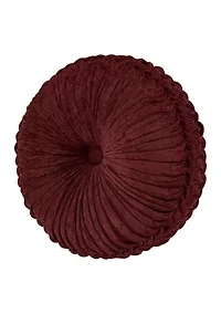 Garnet Tufted Round Decorative Throw Pillow