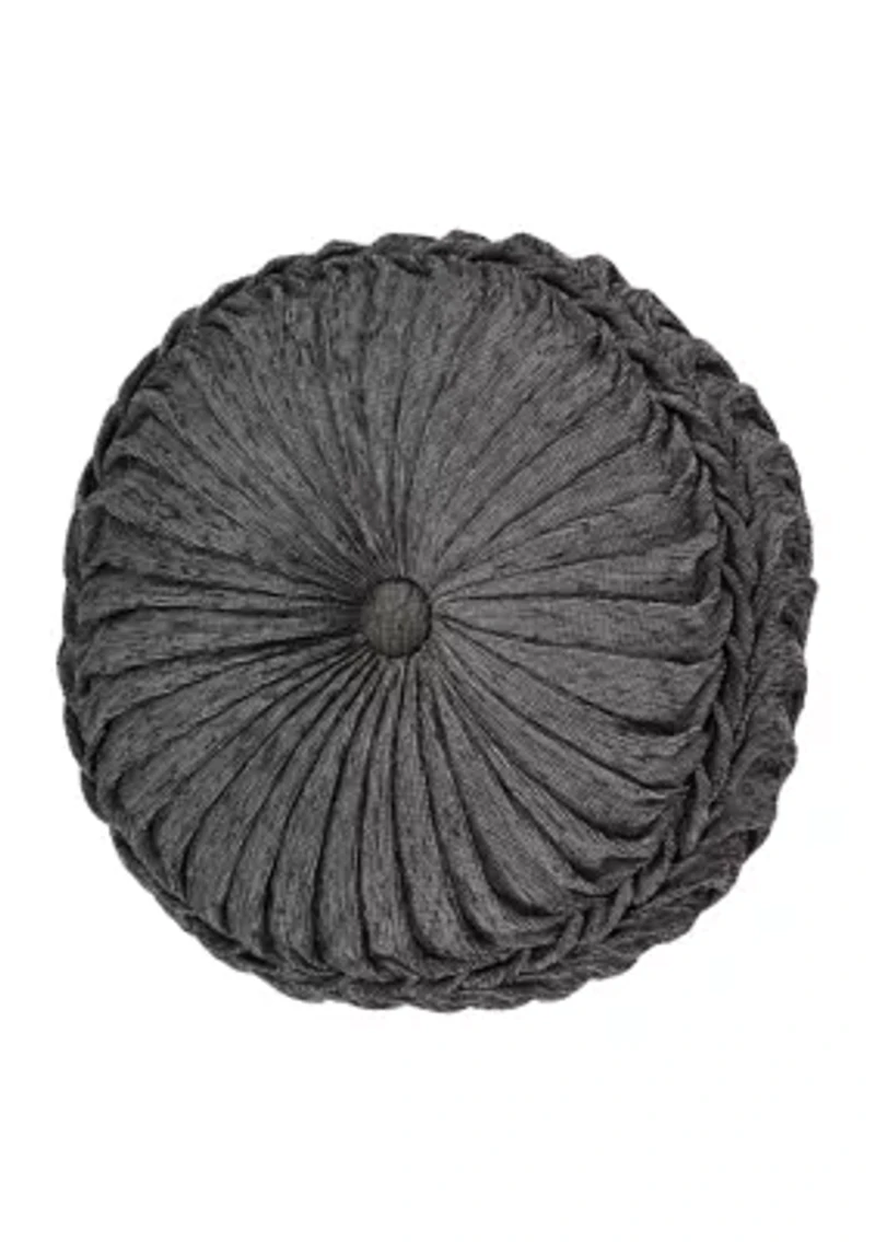 Woodhaven Tufted Round Decorative Throw Pillow