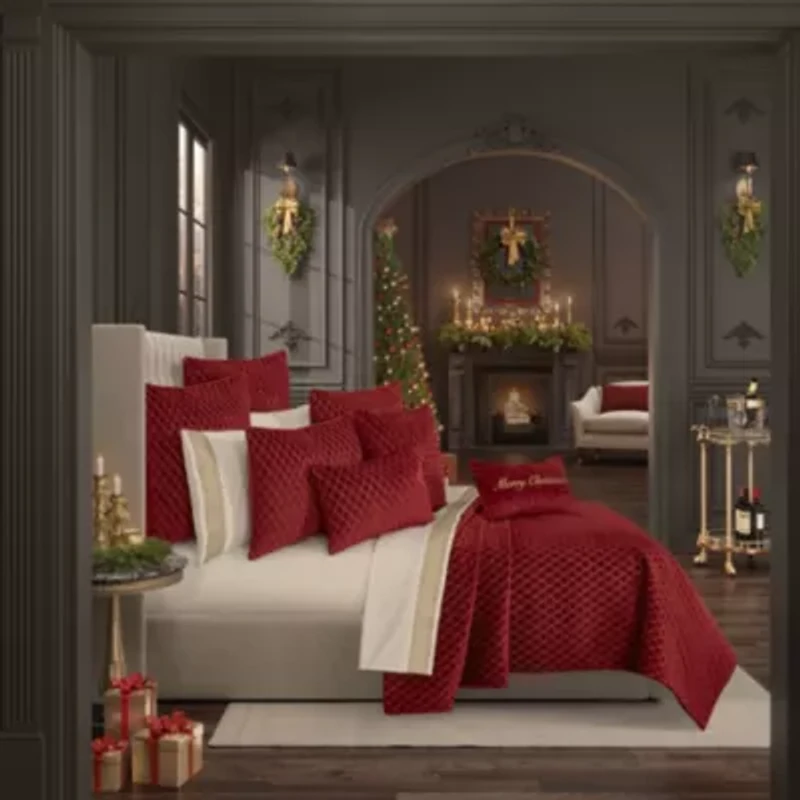 Grandeur Quilted Boudoir Decorative Throw Pillow