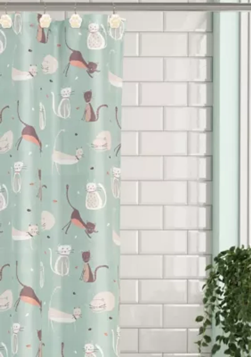 Dogs & Cats Shower Curtain