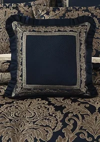 Monte Carlo 20" Square Embellished Decorative Throw Pillow