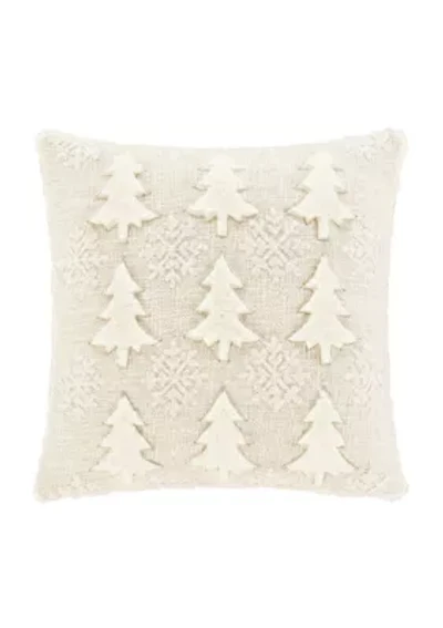 All That Glitters 18" Square Embellished Decorative Throw Pillow