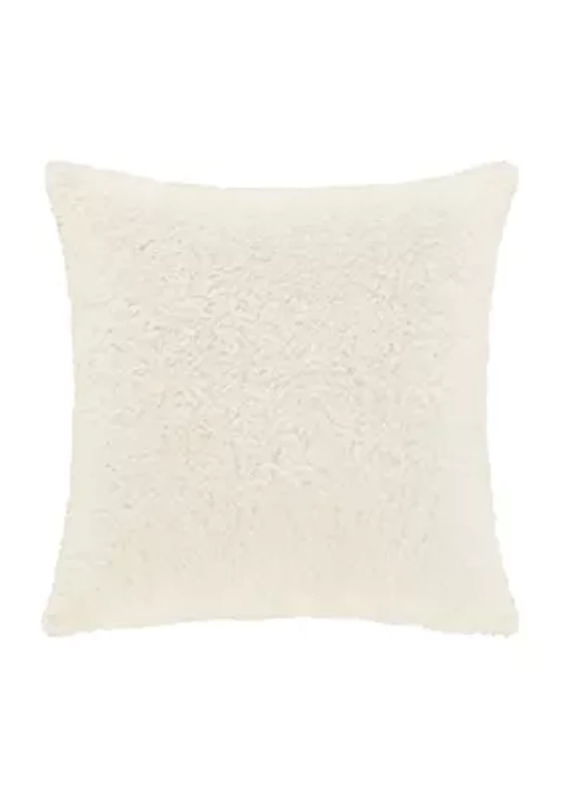 All That Glitters 18" Square Embellished Decorative Throw Pillow