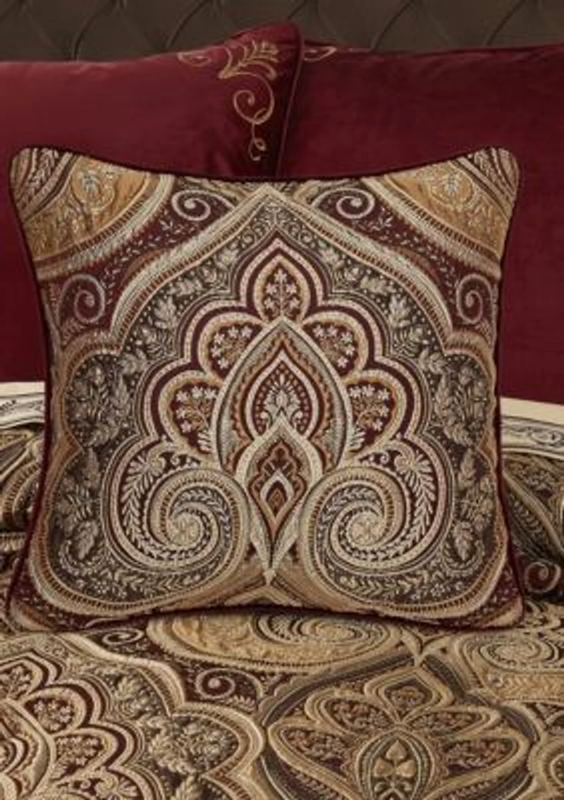 Bordeaux 20" Square Decorative Throw Pillow