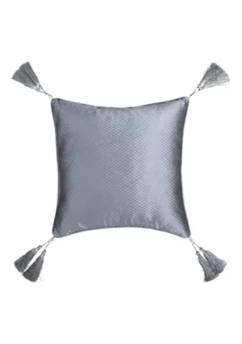 Dicaprio 18" Square Embellished Decorative Throw Pillow
