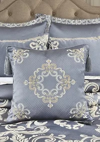 Dicaprio 18" Square Embellished Decorative Throw Pillow