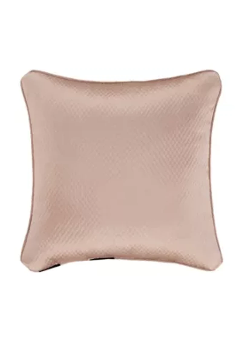 Rosewater 18" Square Embellished Decorative Throw Pillow