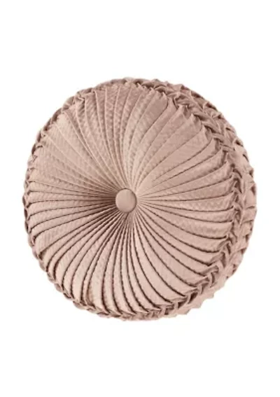Rosewater Tufted Round Decorative Throw Pillow