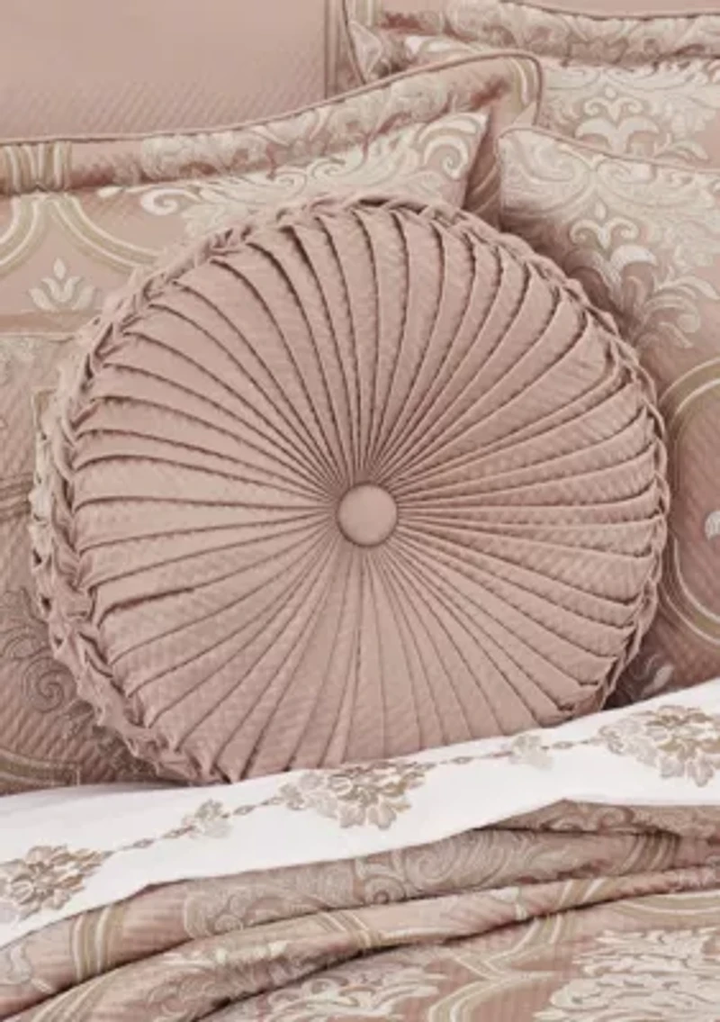 Rosewater Tufted Round Decorative Throw Pillow