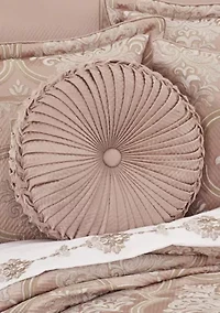 Rosewater Tufted Round Decorative Throw Pillow
