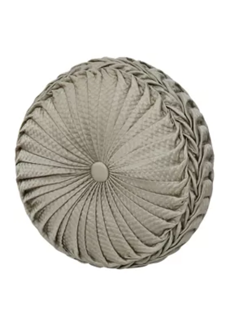 Piazza Tufted Round Decorative Throw Pillow