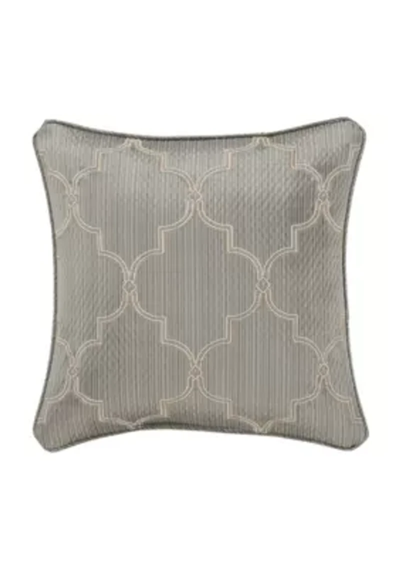 Martina 18" Square Embellished Decorative Throw Pillow