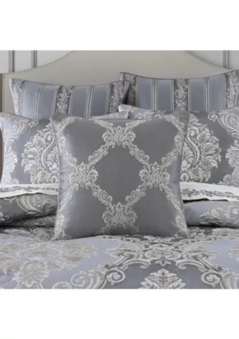 Krista 20" Square Embellished Decorative Throw Pillow