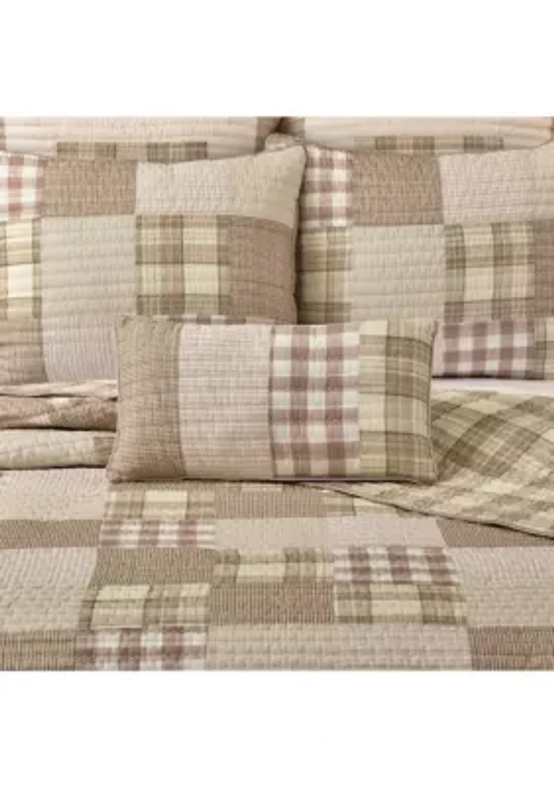 Mayfair Quilt Quilted Boudoir Decorative Throw Pillow