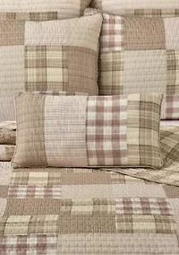 Mayfair Quilt Quilted Boudoir Decorative Throw Pillow