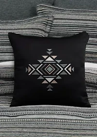 Parallel 18" Square Embellished Decorative Throw Pillow