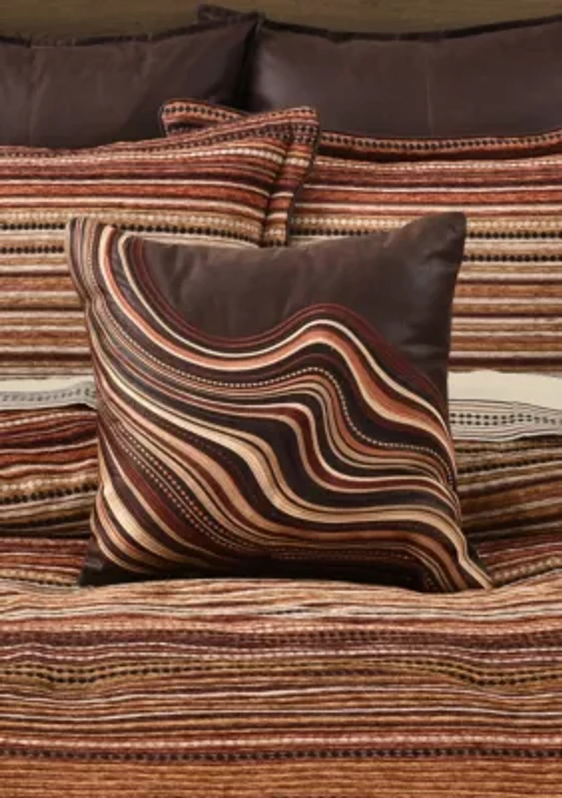 Sundance 18" Square Embellished Decorative Throw Pillow