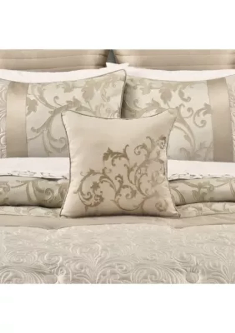 Spectra 16" Square Embellished Decorative Throw Pillow