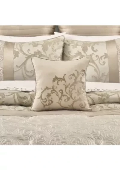 Spectra 16" Square Embellished Decorative Throw  Pillow