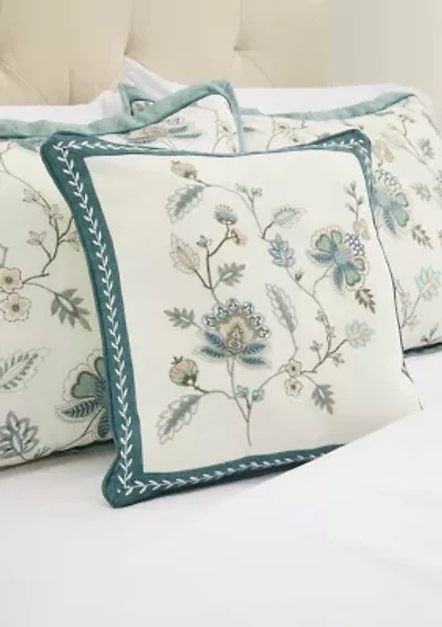Embroidered Square Pillow