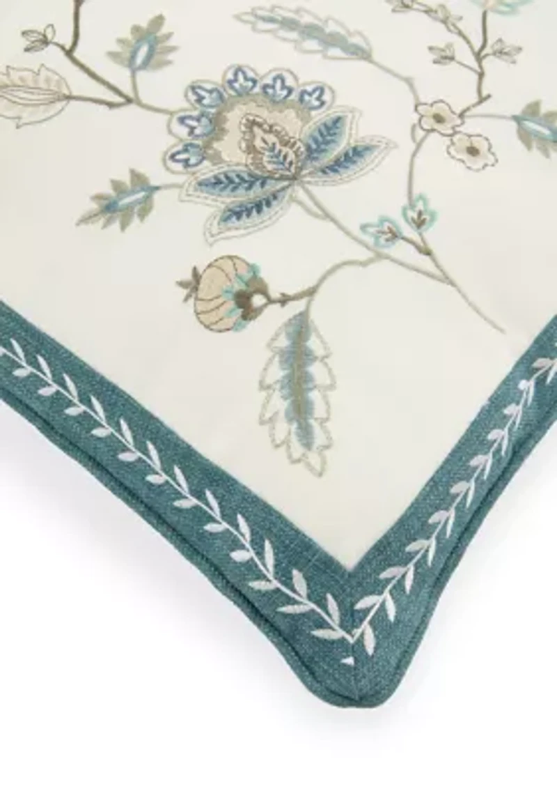 Embroidered Square Pillow