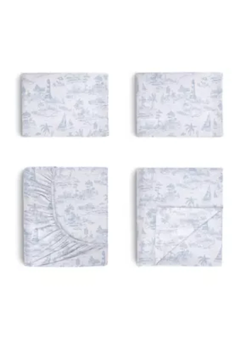Marco Island Blue Sheet Set
