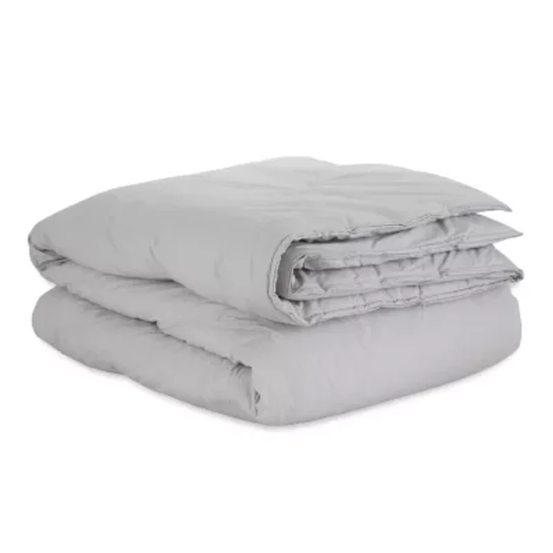 Solid T300 Percale Comforter Set