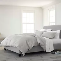 Solid T300 Percale Comforter Set