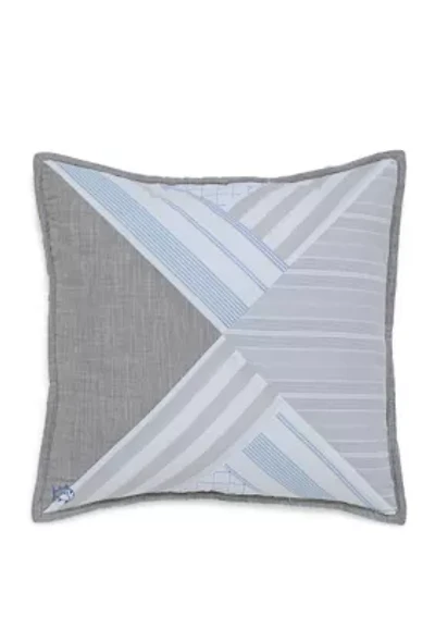 Nautical Mile Square Decorative Pillow 