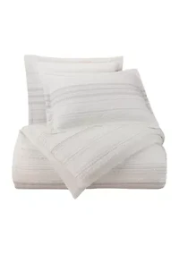 Oceanside Gray/White Comforter Set
